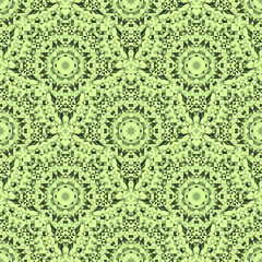 Abstract Seamless Light Yellow Green Geometric Vector Pattern