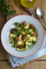 Gnocchi with chorizo