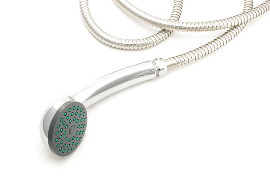 Bath shawer isolated on the whuite background