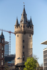 Fototapeta na wymiar eschenheimer tower frankfurt am main germany