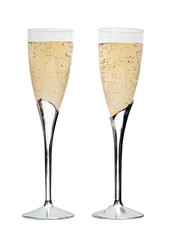 glasses of champagne
