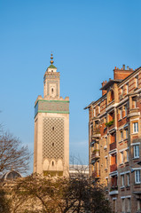 Fototapeta na wymiar Grande mosquée de Paris