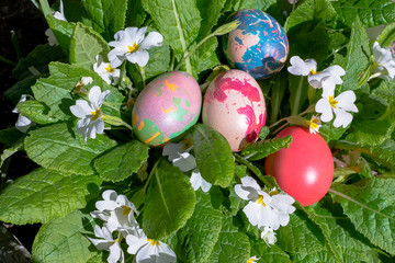 Colorful Easter eggs