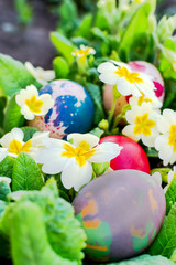 Colorful Easter eggs