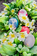 Colorful Easter eggs