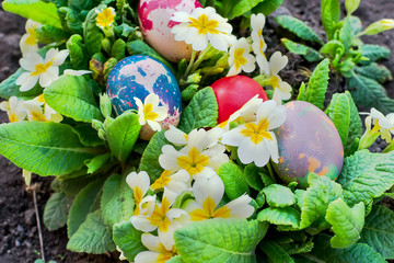 Colorful Easter eggs
