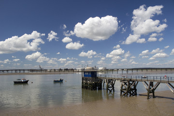 Fototapeta premium Holehaven Creek, Canvey Island, Essex, England