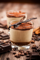 Delicious tiramisu dessert