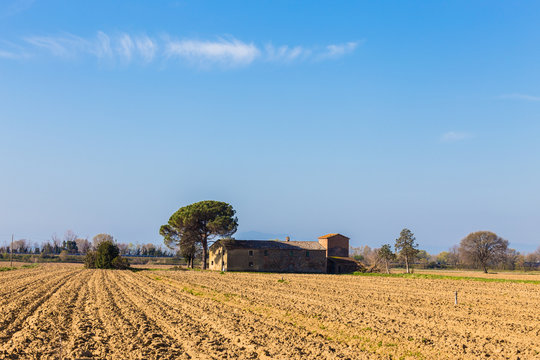 Classic Tuscan countryside in spring