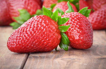 strawberries closeup