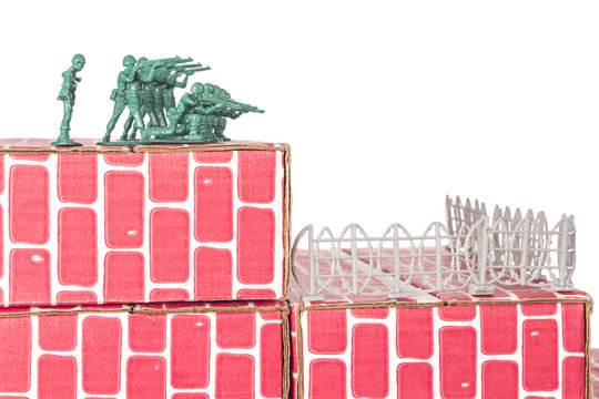 Red cardboard cheap bricks
