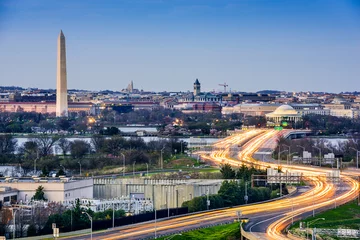 Fototapeten Stadtbild von Washington, DC mit Denkmälern © SeanPavonePhoto