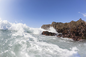 Wave White Water Rocks Beach