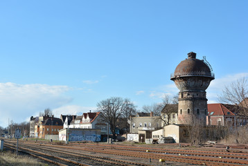 Wasserturm am Bahnhof von Aschersleben