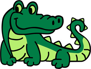 Cartoon Crocodile