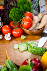 Fresh spring vegetables