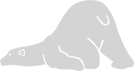 Snoozing Polar bear
