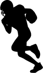 Football Quarterback Silhouette