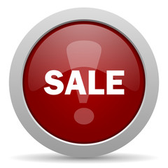 sale red glossy web icon