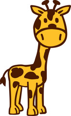 Cute cartoon Giraffe