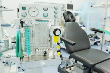 interior of the operating room in dental clinic