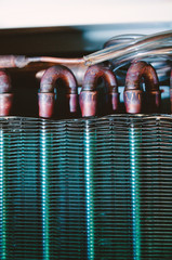 Condenser unit detail air conditioner heat exchanger