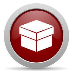 box red glossy web icon