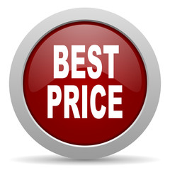 best price red glossy web icon
