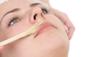 mustache depilation