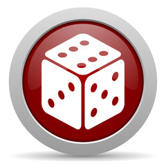 game red glossy web icon