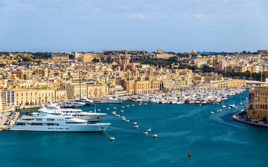 View of the marina in Valletta - Malta - obrazy, fototapety, plakaty