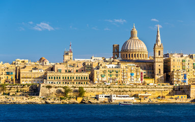 Fototapeta na wymiar View of Valletta, the capital of Malta