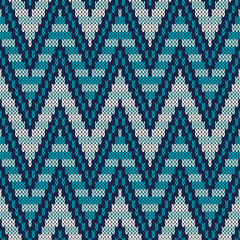 Traditional Fair Isle Pattern. Seamless Knitting Ornament