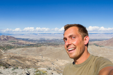 selfie in the desert