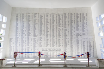 USS Arizona Memorial Wall - obrazy, fototapety, plakaty