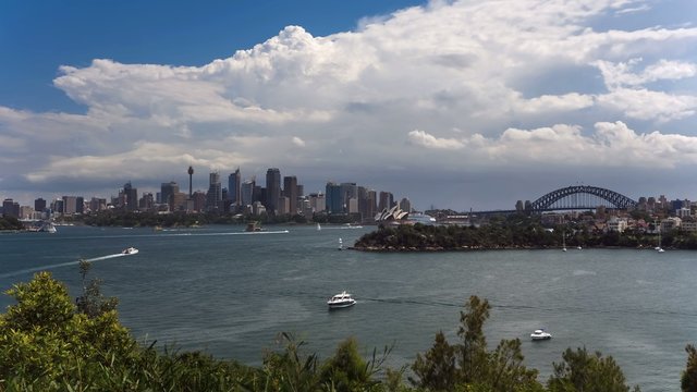 Timelapse of Sydney Harbour, CBD and Harbour Bridge