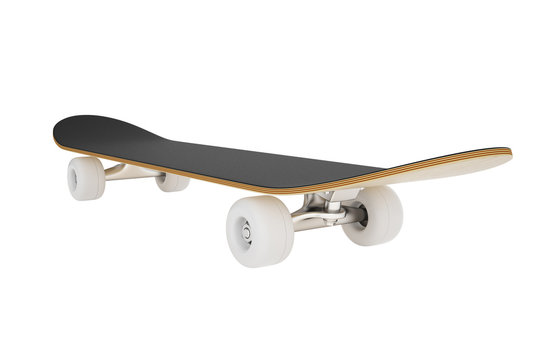skateboard isolated on a white background.