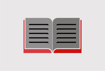 Book icon logo vector