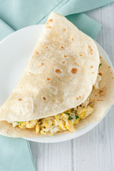 breakfast egg burrito