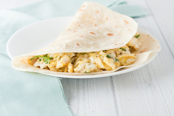 breakfast egg burrito