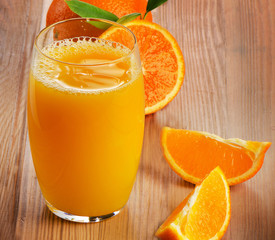 Glass of  orange juice