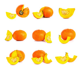 Cross section of a pumpkin