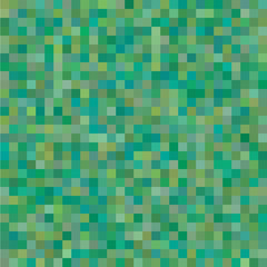 Geometric Background with Random Colored Green Squares.