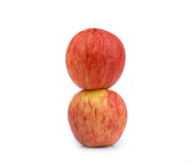 red apple isolated on white background