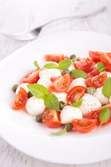 tomato salad with mozzarella