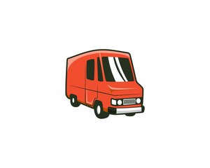 Food truck vector icon illustration