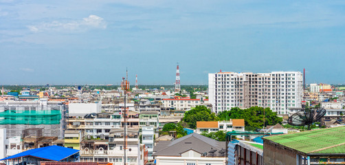 Obraz premium Cityscape at noon of Bangkok city, Thailand