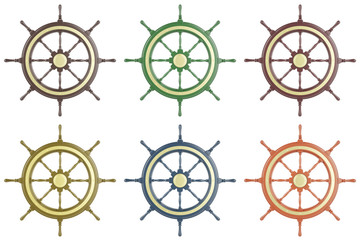 Set ship wheel