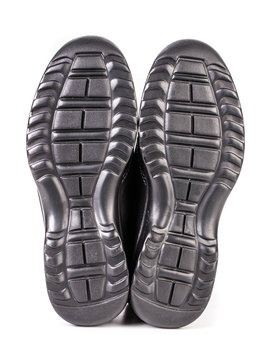 Black shoes sole.
