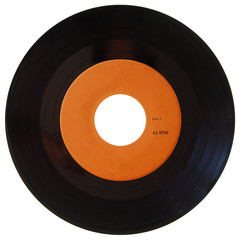Vinyl record isolated